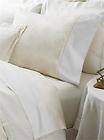   Lauren Suite Paisley QUEEN Flat & Fitted Sheet Cream White 400tc Ivory