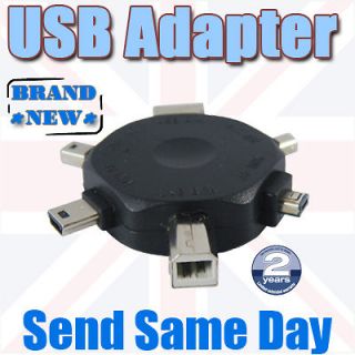   USB Type A Mini B 4/5 Pin Firewire 1394 Converter Adapter HUB  HDD