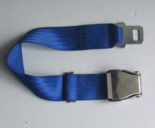 Airplane Airline Seat Belt Extension Extender in Blue