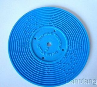 FISHER PRICE MUSIC BOX RECORD PLAYER RECORD #2 BLUE TWINKLE TWINKLE 