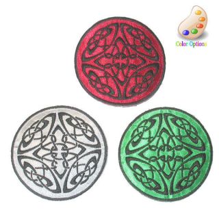 Iron On Appliques Celtic Round Patches   Pack of 2