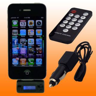 FM Transmitter Car Charger for Apple iPhone 4 4G 3G 3GS