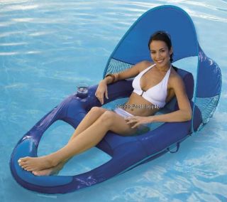 Swim Ways Spring Float RECLINER with CANOPY pool lounge