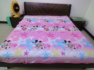  Mickey Minnie Mouse Double layered cover fitted sheet single queen bed
