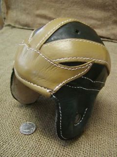 RARE Vintage Mini Leather Football Helmet Antique Ball