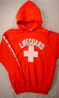 LifeGuard SOUTH BEACH Hoodie Sweatshirt (Adult XL) Red