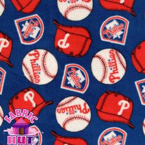     Philadelphia Phillies MLB Baseball Polyester Fleece Fabric Ball Bat