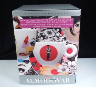 Illy Almodovar Art Collection Kit #1 Signed / Numbered Cappuccino Cups 