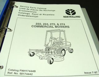 New Holland Parts Book Models CM 222   224   272   274 (FNH   17444B)