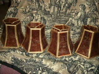 Today 4 Mica Chandelier Sconce Lampshades 2 1/2 x 4 x 4