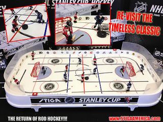 NEW Stiga NHL Stanley Cup Table Rod Hockey Game (NJ Devils vs. Maple 
