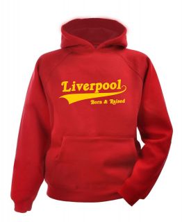 Liverpool born and raised Hoodie T shirt sports hoody sport football