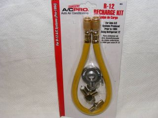 R12 R22 FREON RECHARGE CAN TAP TAPPER HOSE KIT