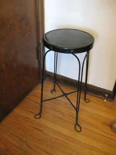 antique bar soda fountain stool industrial machine age twisted cast 