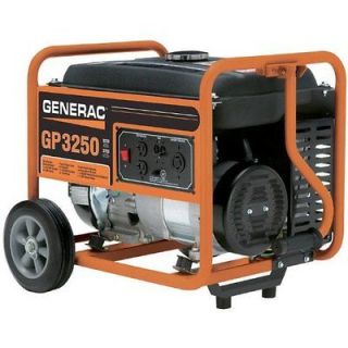Generac 5982 GP3250 3750 Watt 206cc OHV Portable Gas Powered Generator