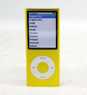 Apple iPod nano 4th Generation chromatic Yellow (8 GB)