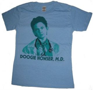Doogie Howser MD Blue Juniors Shirt DGJS1003