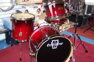 Great Ludwig Epic Series Jazz Drum Kit Set LCEP20DXDR Red Fade
