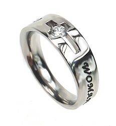 Solitaire Woman of God Christian Purity Ring, Proverbs 31