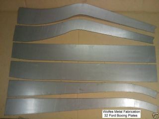   Ford Frame 1/8 Easy Weld Boxing Plates 32 chassis (Fits 1932 Ford