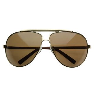 High Quality Full Frame Big X Large Oversized Metal Aviator Sunglasses