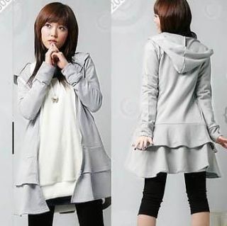 Lady New Fashion Cardigan Skirt Falbala Long Zipper Mini Cheap 