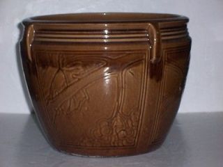 WELLER Large Color Glaze Jardiniere on Claywood Mold