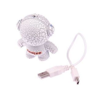 Cute White Cartoon Cracking Child Mini SD Card  Player