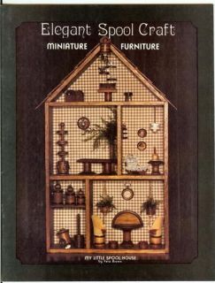 SPOOL CRAFT MINIATURE Dollhouse FURNITURE~Vintage Book