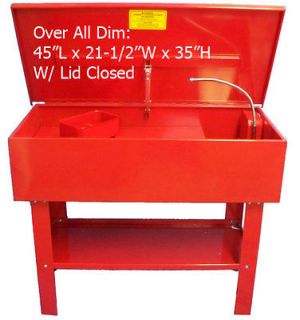 40 Gallon PARTS WASHER Cleaner w/ Electric Pump Shelf