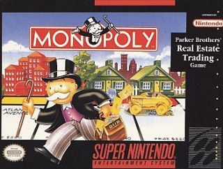Monopoly (Super Nintendo SNES) Up to 8 player alternating gameplay