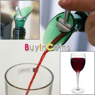 Red Wine Aerator Bottle Plug Cap Pour Pourer Silicone Shutoff Seal 