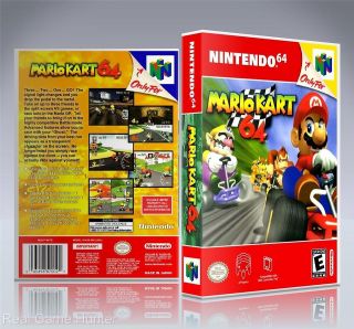 NO GAME) Nintendo 64 Case Mario Kart 64 (New Quality N64 Collectors 
