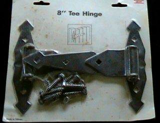   Tee Hinges for Wooden Fence Gate Gates NIP w/ directions NEW IN PK
