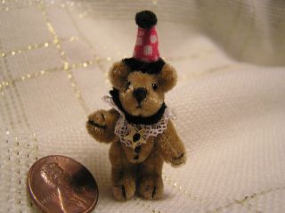 World of Miniature Bears ~ Micro Mini Bear BOZO Clown