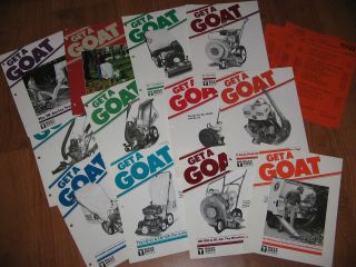   Goat Vacuum Blower VTG Dealer Sales Book Price List Brochures Info