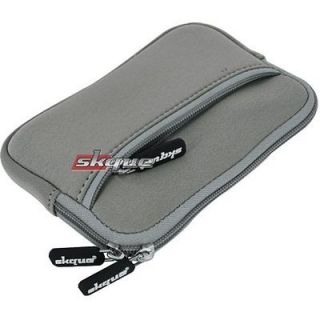 Gray Neoprene Sleeve GPS Case Bag Cover Pouch for Garmin Nuvi 1450LMT 