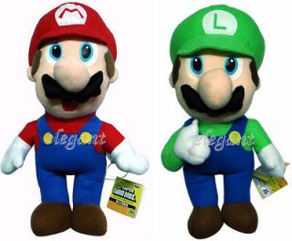 Nintendo Super Mario Brothers Bros Mario and Luigi 12 Stuffed Toy 