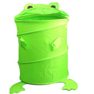 Animals Frog Pop Up Storage Clothes Laundry Bin Foldable Hamper 