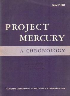 SCBook Project Mercury a Chronology (SP 4001) RARE1963