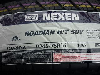 New P 245 75 16 Nexen Roadian H/T Tires