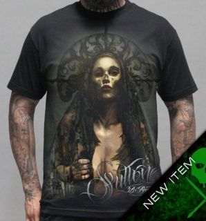 Sullen Surreal T Shirt Black clothing mens hip hop tattoo skull