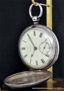   New Zealand Sterling Silver Hunters Case Pocket Watch For Repair