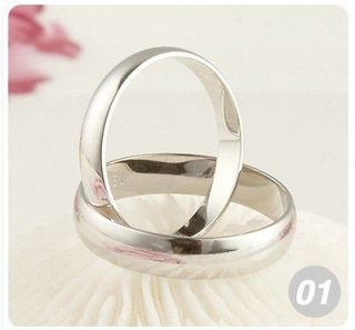 Wholesale 10pcs Sterling silver lovers Plain Rings 6 9