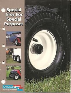 Carlisle Tire and Rubber brochure Tires Wheels Garden Golf Trailer 