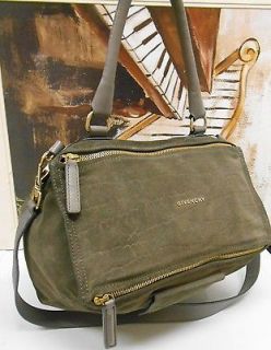 Authentic Givenchy grained suede Pandora medium shoulder bag   $1845