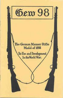 Booklet   WWI German Mauser Rifles & Bayonets (Reprint)