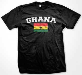 Ghana Country Flag World Cup Soccer Sport Nationality Pride Mens T 