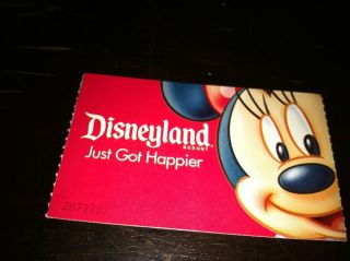 DISNEYLAND 4 DAY PARK HOPPER TICKET WITH ONE MAGIC MORNING never 