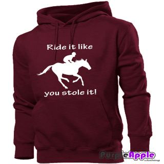   YOU STOLE IT FUNNY HORSE RIDING HOODIE HOODY WOMENS MENS KIDS GIRLS